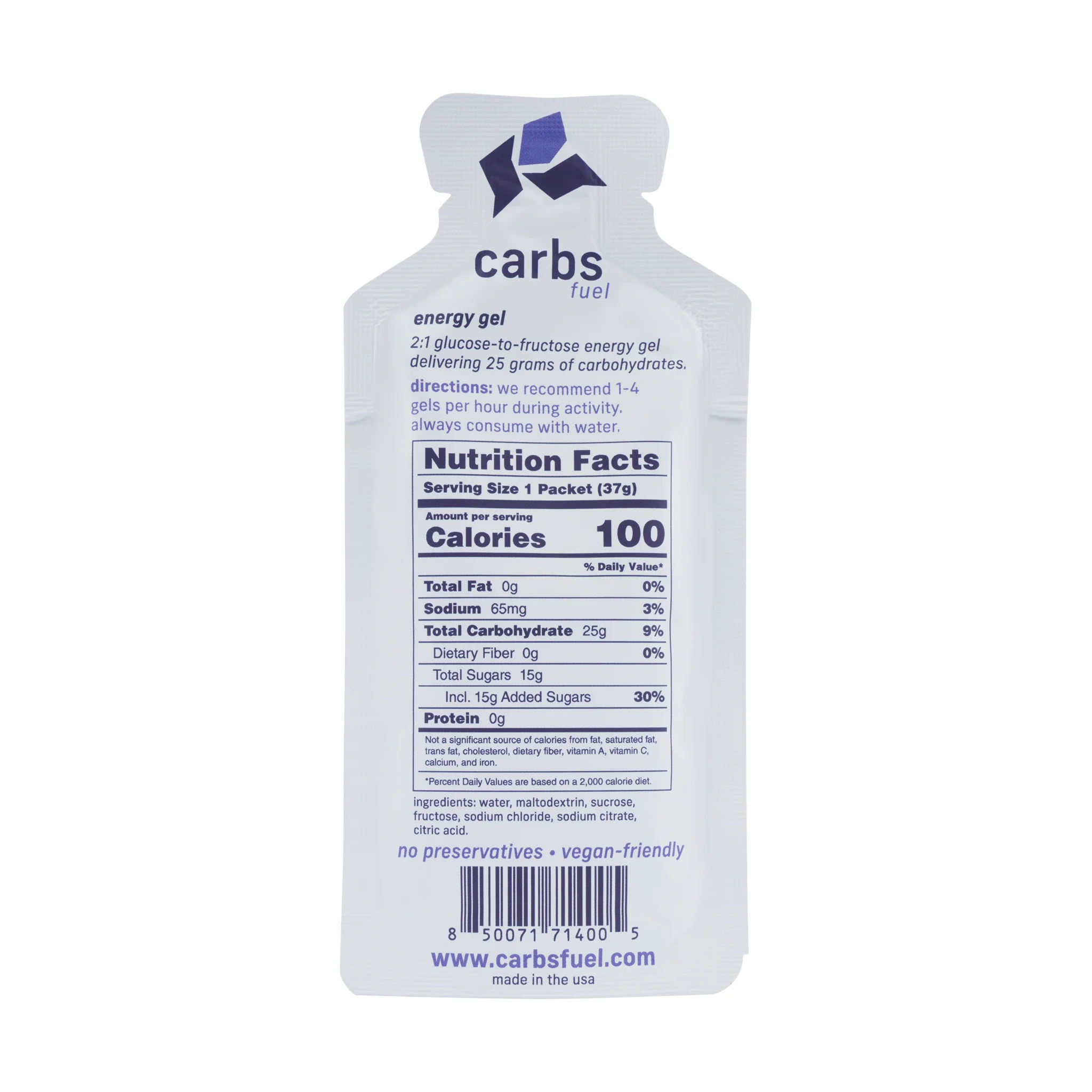 Carbs Fuel Original 25g Energy Gel - Image 4